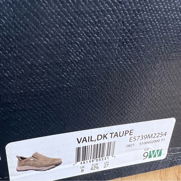 S75. NWT Dr. Scholl's Vail Slip-on Menās Wide Shoe Dark Taupe 9EE - Picture 4 of 6